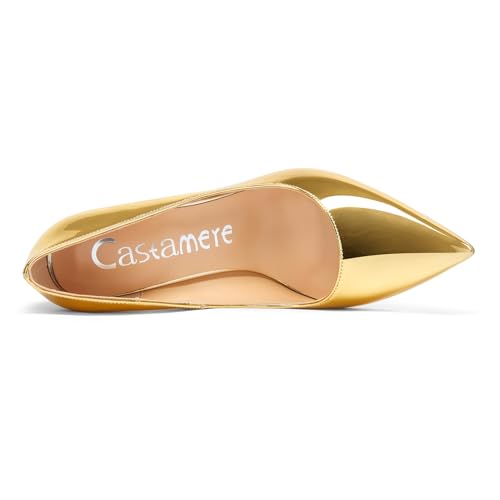 Image of Castamere Womens High Heels Pointed-Toe Slip-on Stilettos Pumps 4Inch Heel Shoes