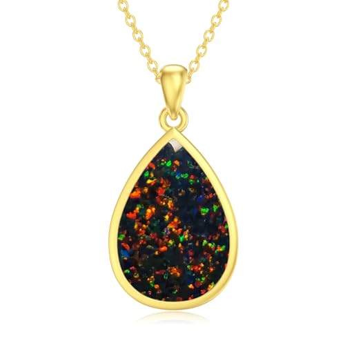 DOLIOX Opal Teardop Pendant