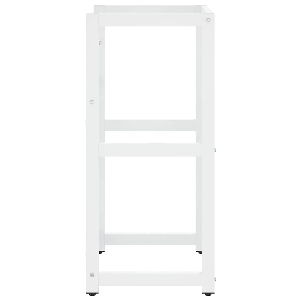 Struttura per Lavabo da Bagno Bianca 40x38x83 cm in Ferro