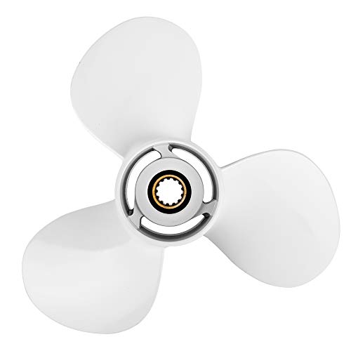 Vqprops Outboard Propeller Aluminum Boat Outboard Propeller Fit Yamaha Engines 25/30/40/50/55/60Hp,3-1/2 Inch Gearcase Engines 13 Spline Tooth,Rh thumb #2