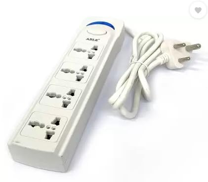mak world® 4 way socket power extension board for pc laptop home office use etc 2500 watts