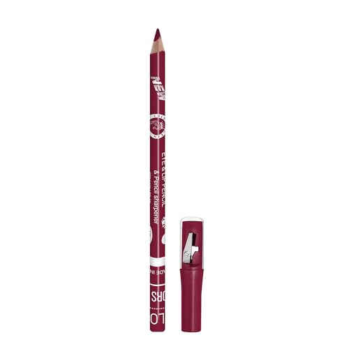 Image of Colors Queen Eye & Lip Liner Pencil with Sharpener | Long Lasting & Smudge Proof Lip Liner | Matte Finish, Rich Color Payoff Sharpenable Pencil (Plum)