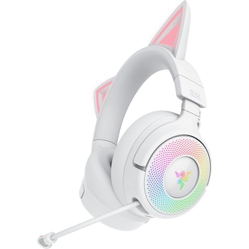Razer Kraken Kitty V3 Pro - Kabelloses RGB-Kitty-Headset für Gaming - Reaktive...