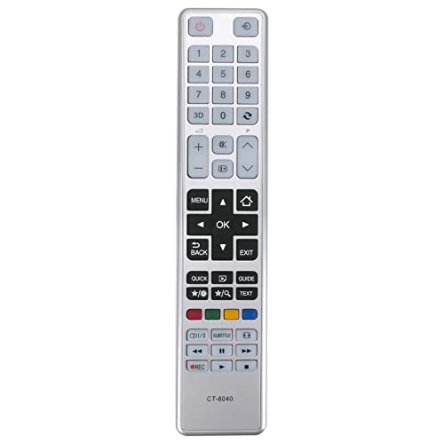 CT-8040 Remplacement de la télécommande Convient pour Toshiba Téléviseur LCD 40T5435DG 40L5441DG 48T5435DG 48T5435DG 50L4353DG 48T5445DG