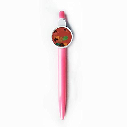 Stylo roller rétractable citrouille bleu anti fatigue pour écrire