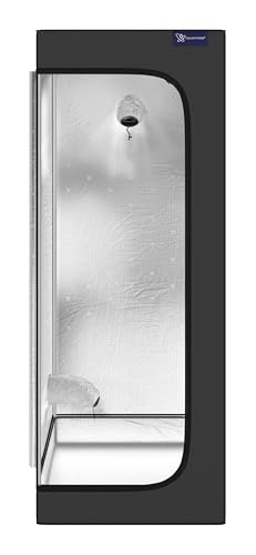 Melko Growbox 40x40x120 cm Growschrank Growzelt Zuchtzelte Zuchtschrank für Homegrowing Pflanzenzucht Ganzjährige Pflanze, Lichtdicht und Wasserdicht