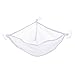PATIKIL Stuffed Animal Net, Mesh Hammock Stuffed Animal Storage Corner Hanging Nets Holder for Bedroom, White