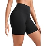 CRZ YOGA Womens ButterLuxe Biker Shorts 6 Inches - High Waisted Workout Running Volleyball Spandex Yoga