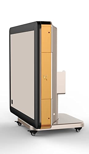 X300 Best Premium Automatic Folding Mahjong Table - Noise Reduction with Cover,One Year Warranty, (Gold, 44mm 144pc Chinese Large Tiles-No Number)