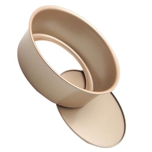 GRIRIW Nonstick Round Cake Pan with Removable Bottom Deep Baking Tin for Easy Demolding Carbon Steel for Cheesecakes and Desserts