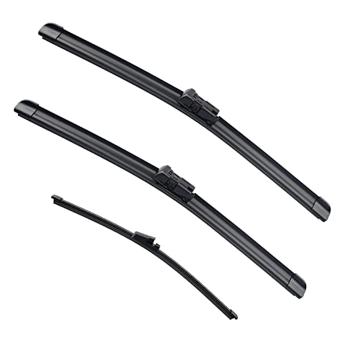 Vtogoi Wiper Blades With Rear Wiper Blades Set For Volkswagen Tiguan 2007-2017,Automotive Replacement Windshield Wiper Blades, That Meet Oem Quality Easy Diy Install 24"+21"+13"(Set Of 3) #TOP8