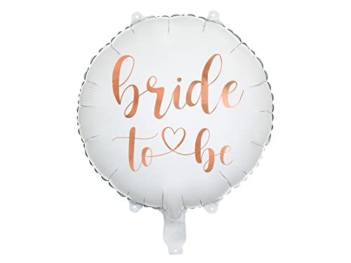 Folienballon BRIDE TO BE Luftballon Hochzeitsdeko Deko Hochzeit Verlobung Ballon JGA Deko Hen Party Hochzeit Deko Weiß Rosegold