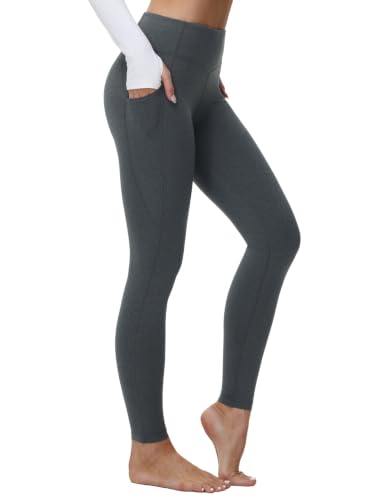Image of baleaf Women's Fleece Lined Leggings, High Waisted | Thermal Warm Winter Tights, Thick Yoga Pants, Cold Weather, with Pockets