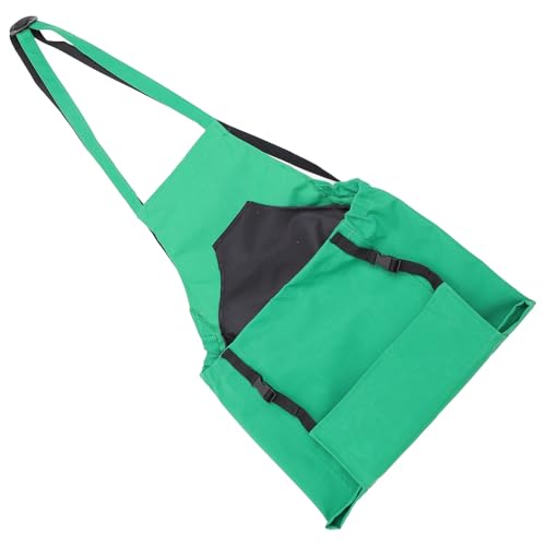 Tablier de jardinage avec ceinture réglable et grandes poches de récolte