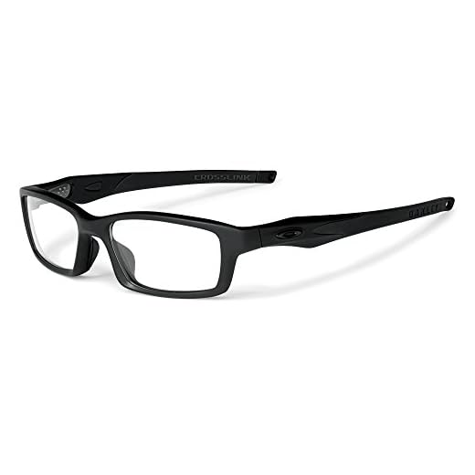 Oakley Crosslink 0.75 mm Pb Leaded Radiation Protection Glasses (Satin Black) X-Ray Safety Eyewear