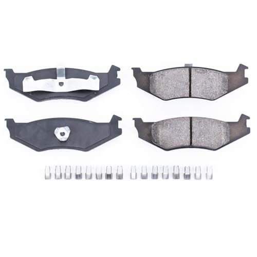Image of PowerStop Rear Brake Pads for Chrysler Concorde 1993-94 |Daytona 1989-92 |Imperial 1991-93 |Intrepid 1993-94 |LeBaron 1989-95 - Z17 Ceramic Brake Pads with Installation Hardware, 17-512