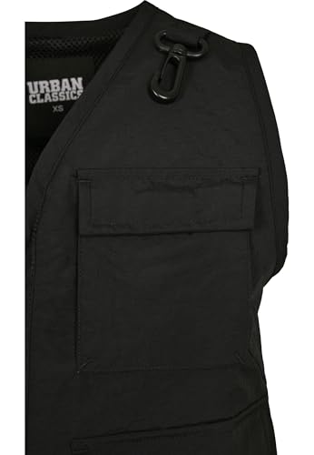 Urban Classics Damen Ladies Short Tactical Vest Jacke, Schwarz, M EU