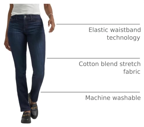 Image of Lee Women's Ultra Lux Comfort with Flex Motion Straight Leg Jean