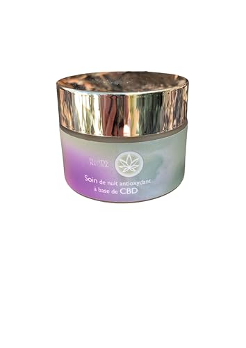 Crème de nuit anti-âge visage au chanvre pour retrouver une peau reposée au réveil