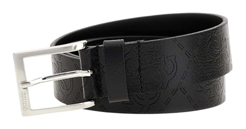 Ceinture Boston cuir noir GUESS H35 W115 ceinture homme classique ajustable