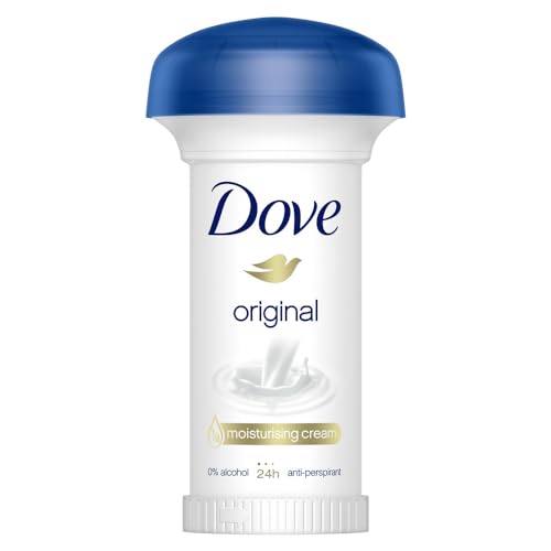 Dove Women Antiperspirant Deodorant Roll-On for 24 hour protection Original alcohol free with moisturising cream 50ml