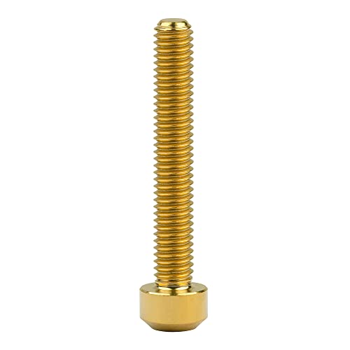 Image of Titanium Torx Square Head M6 x 10 15 20 25 30 35 40 45 50 60 65 70 80mm Screw Pack of 5 (Gold, M6x40mm)