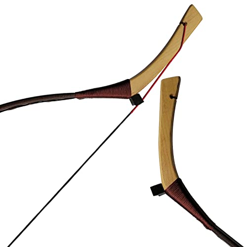 40Lbs/45Lbs/50Lbs Handmade Recurve Bow 52" Attila Mongolian Longbow Chinese For Archery Hunting Horse Riding (50Lbs) #TOP4