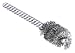 SAIT 06391 6-1/2 x .020 x 5/8-11 Arbor Carbon Bristle Pipeline Brush Angle Grinder Wire Wheel by SAIT