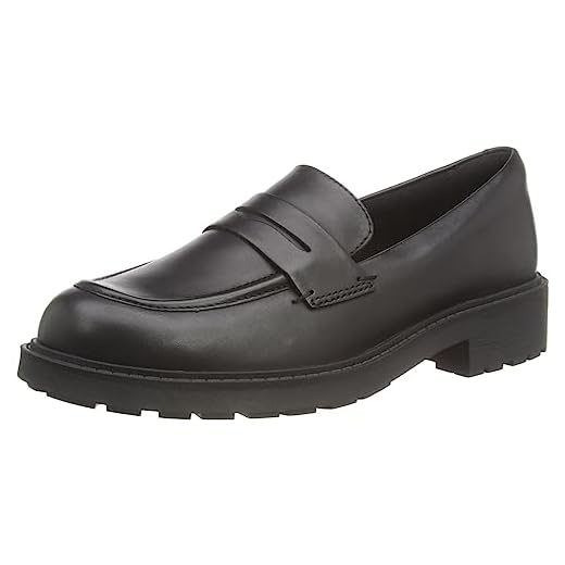Clarks Orinoco2 Penny, Mocassino Donna, Pelle Nera, 39.5 EU