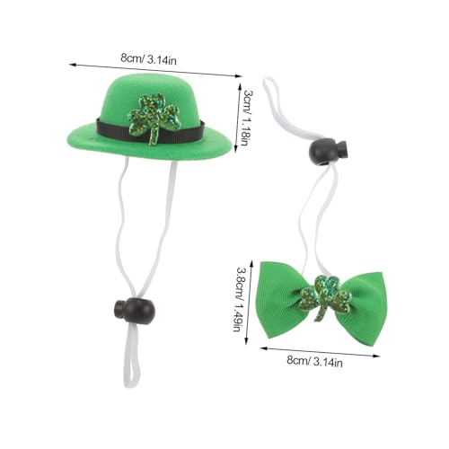 Set disfraz Día de San Patricio para perros y gatos miniatura 2