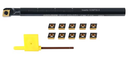 Barre d'alésage droite SCLCR 1/5,1x17,8 cm avec 10 inserts CCMT P252-s403ins - 2