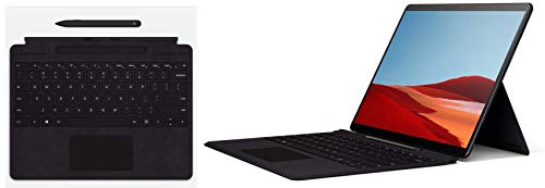 Image of Microsoft Surface Pro X 1876 13-inch Laptop SQ1 /8GB /128GB SSD /Windows 10 Home SQ1 Adreno 685 GPU Graphics, Matte Black+Surface Pro X Signature Keyboard & Slim Pen Combo QSW-00015