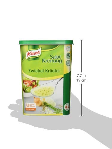 Knorr Salatkrönung Zwiebel Kräuter Dressing (Trockenmischung für klare Salatdressings mit ausgesuchten Kräutern, Gewürzen und Zwiebel) 1er Pack (1 x 1 kg)