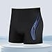 Men's Swim Trunks Fashion Printed Stretchy Comfy Slim Swimming Shorts Boxer Briefs for Beach Swimming Hot Spring Blue#02 3X-Large