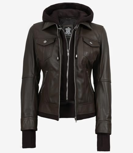 Image of Blingsoul Womens Real Leather Jacket - Asymmetrical Leather Jackets for Women