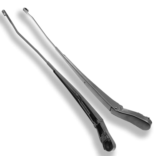 AutoHornix 42884 42885 1 Pair Front Windshield Wiper arms kit Noiseless Rust Compatible with Dodge Ram 1500 2002-2004 Ram 2500 3500 2003-2004 Replace OE 55077133AA 55077132AA 55077133AB 55077132AB