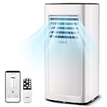 4 in 1 Portable Air Conditioner, 10000 BTU Air Cooler, Cooling, Dehumidifier, Fan, Sleep Model, Free Standing AC Unit with Remote Control, Air Conditioner Portable for Room/Office/Bedroom