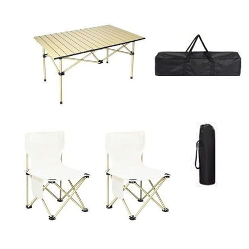 Table camping pliante 95 cm solide pour éviter le sol instable