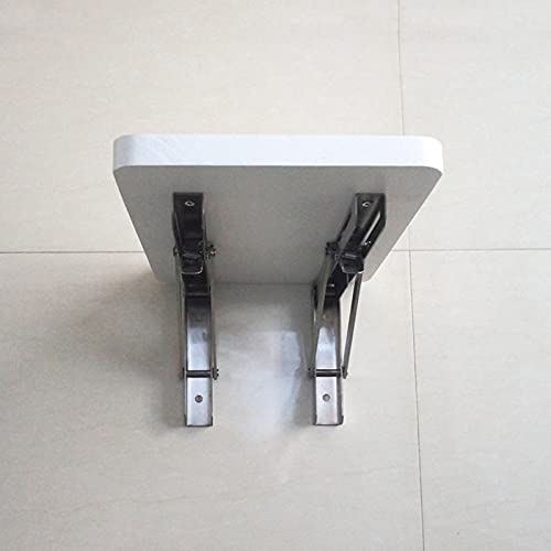GHHDPDMJ Mesa abatible de Pared, Blanca 40cm 50cm 60cm 70cm 80cm | Estaciones de Trabajo para computadora Mesa de Pared Mesas de Comedor Plegables para Cocina Escritorio Plegable, Soportes de Madera - imagen 8