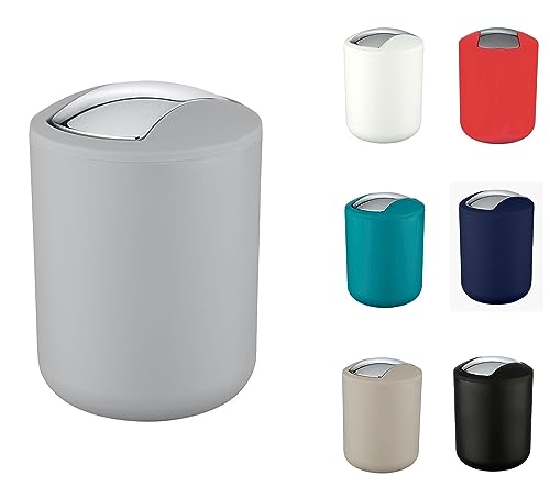 WK Brasilia Table Top Kitchen Waste / Cosmetics Small Bin (Grey)