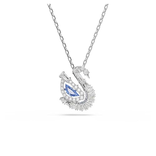 Swarovski Swan pendant, Mixed cuts, Swan, Blue