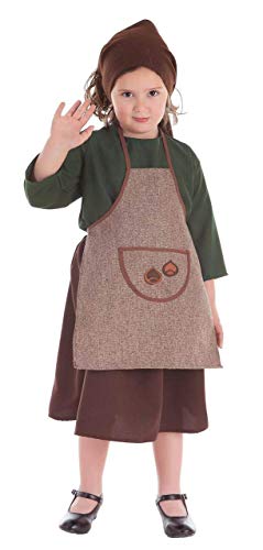 Creaciones Llopis- Castañera Infantil Disfraz, Liso, Color marrón, 2-3 Años (3619-0)
