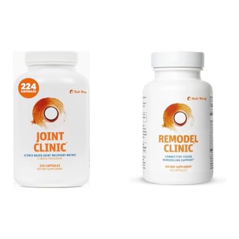 SaltWrap Joint Clinic - Joint Health Multivitamin Supplement + Remodel Clinic - Joint Remodeling Supplement for Senescent Cell Removal Cover