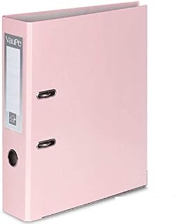 1 x Pastel Pink A4 Large 75mm Lever Arch Files Folders Metal Edge & Finger Pull Stationery Document Storage Paper Office School
