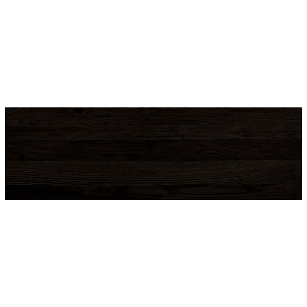 Scalette in rovere massiccio 2 pezzi 80x30x2 cm marrone-nero