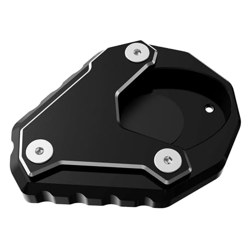 Parkständer Motorrad Ständer Seitenständer Vergrößern Erweiterung Für Kawasaki Für Ninja400 Z400 Für Ninja500 Z500 SE Für Versys 650 ZH2(Nero)