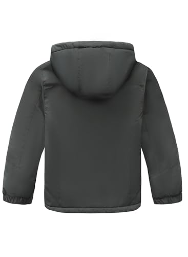 HOOD CREW Boy’s Winter Coat Waterproof Ski Jacket Kids Warm Fleece Windproof Snowboard Jackets with Detachable Hood2