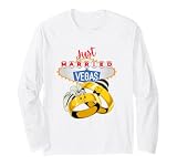 Just Married in Vegas! Las Vegas Wedding Bride Groom Long Sleeve T-Shirt