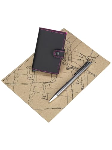 Image of Secrid MINIWALLET MATTE BLACK & FUCHSIA