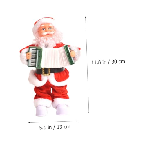 Père Noël électrique rouge GARVALON sans pile décorative
